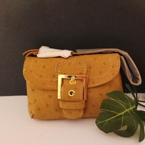 Tan Mini Wristlet Purse